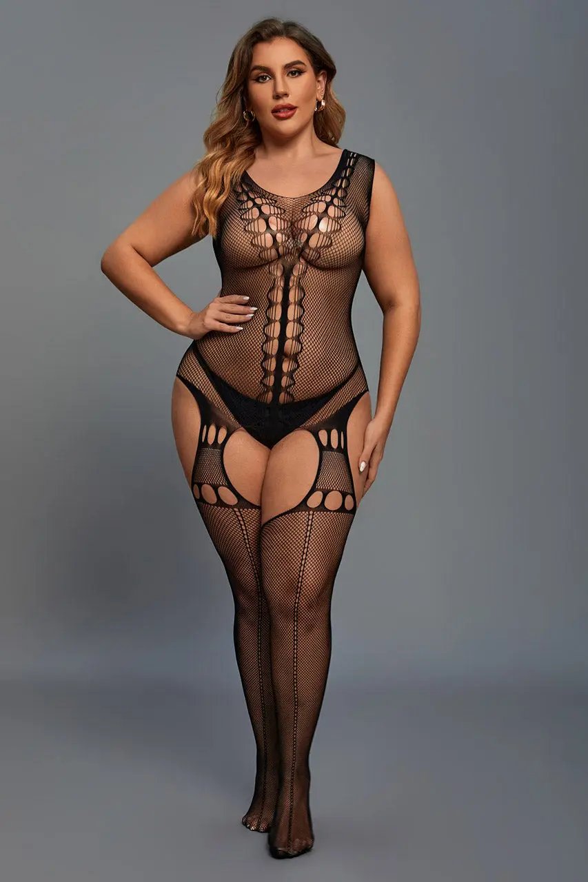 3wishes.com Apparel & Accessories > Lingerie - 3wishes Seamless Plus Size Bodysuit - Premium Quality - Love Salve